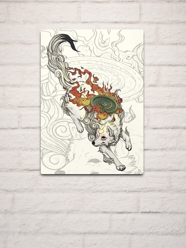 Okami Amaterasu Metal Print for Sale by WhiteLoba