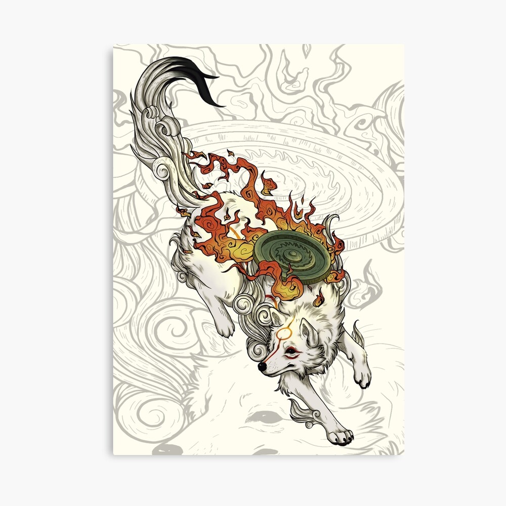 Okami Amaterasu Sun Goddess Matte Print 