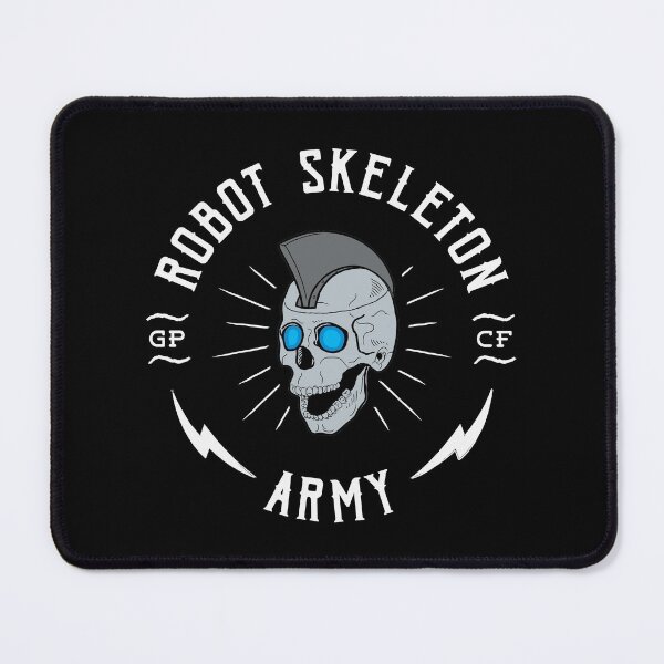 Item preview, Robot Skeleton Army - White designed and sold by thedustyshelves.