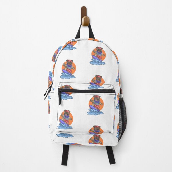 Item preview, Funny Cute Pug Surfing On The Waves - Pug Surfing designed and sold by AR Studios.