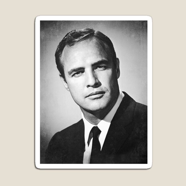 Vista previa del artículo con la obra «Marlon Brando - BW Vintage - D65», diseñado y vendido por DecoWords.