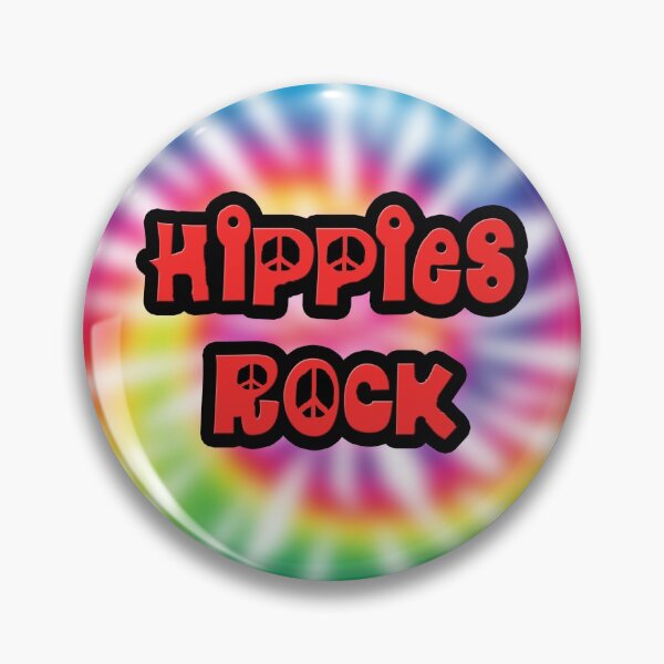 Item preview, Vintage Hippies Rock Tie Dye designed and sold by oldrockerdudes.