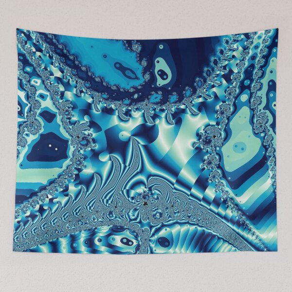 Item preview, Abstract Blue, Green & Teal Zippered Fractal designed and sold by SXW Designs.