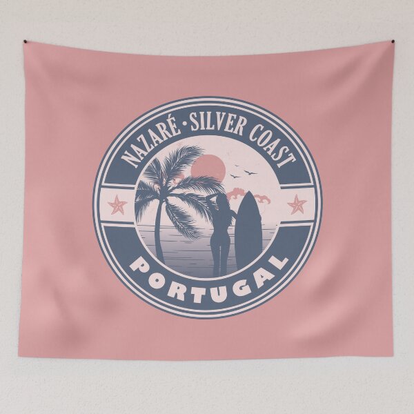 Item preview, Nazare Portugal Silver Coast Summer Surf Design designed and sold by CynthiaGraphics.
