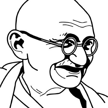 Easy Mahatma Gandhiji drawing| Bapu drawing |How to draw gandhi easy | Gandhiji  drawing | Simpleart - YouTube