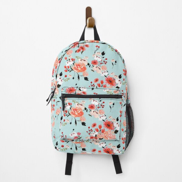 Item preview, Watercolor Spring Floral Teal designed and sold by oppositedge.