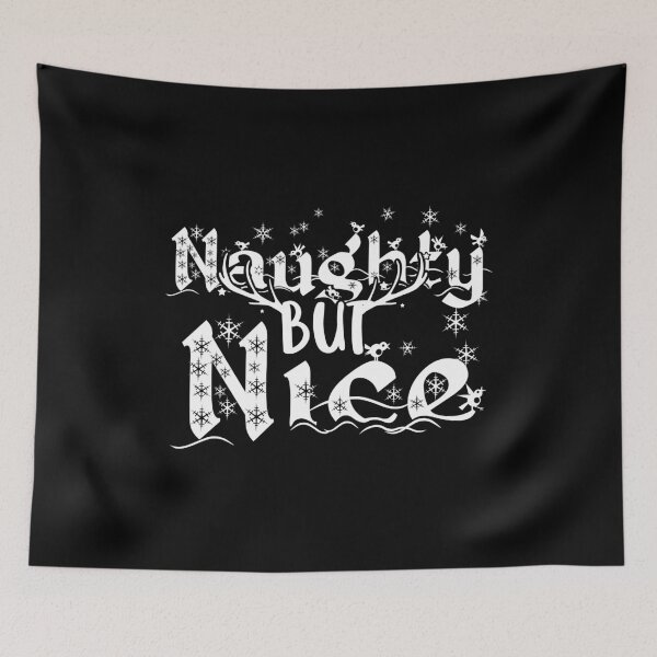 Item preview, Naughty but Nice Shirt, Funny Christmas Shirt, Christmas Shirt, Happy Holla Days, Gift under 15, Santa Shirt, Naughty List, Nice List designed and sold by Mixture-DESIGN.