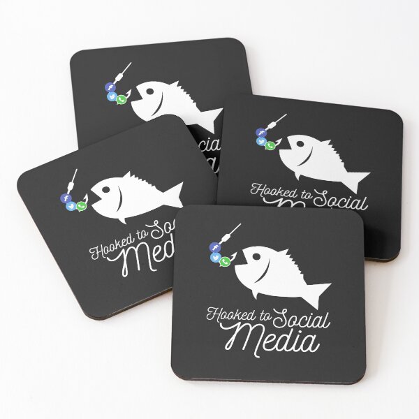 Item preview, Hooked To Social Media designed and sold by Teez Designer.
