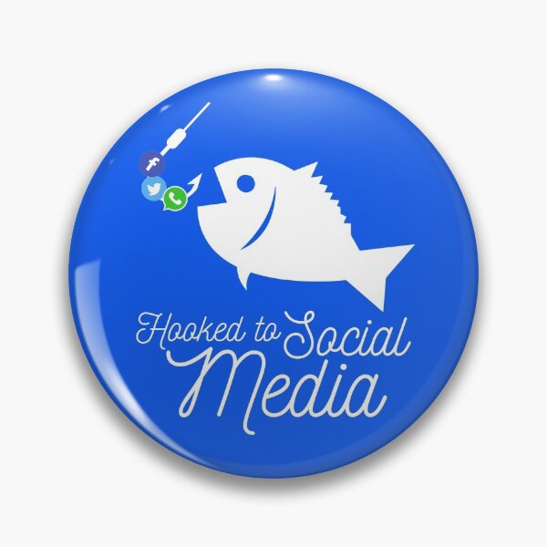 Item preview, Hooked To Social Media designed and sold by Teez Designer.