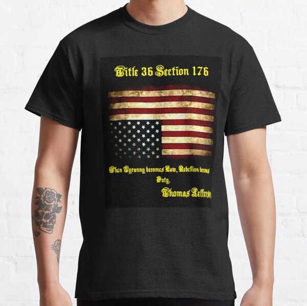 Vista previa del artículo con la obra «Bandera americana al revés», diseñado y vendido por RachelsApparel.