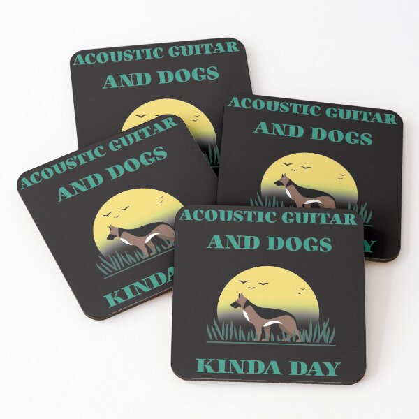 Item preview, Acoustic Guitar And Dogs Kinda Day designed and sold by GuitarNuts.