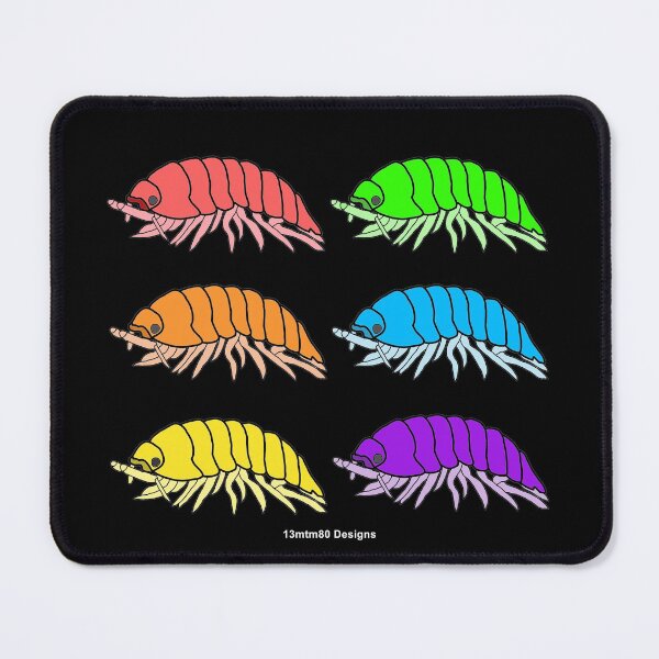 Item preview, Rainbow Pill Bugs (black) designed and sold by 13mtm80-Designs.