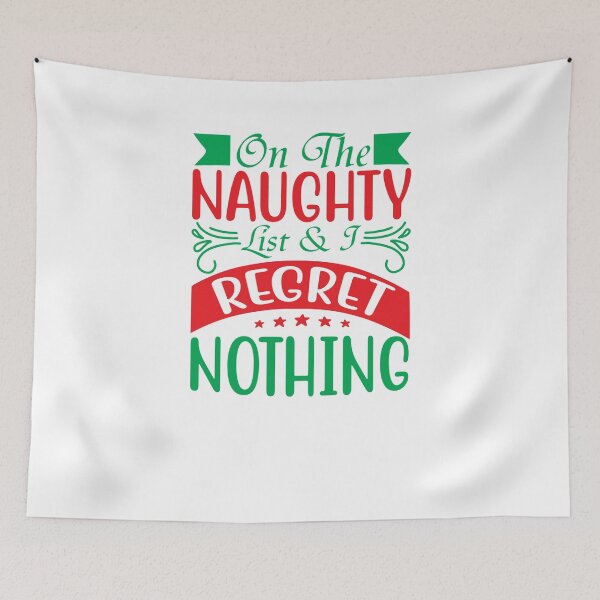 Item preview, on the naughty list-novelty christmas funny designed and sold by Hartics.