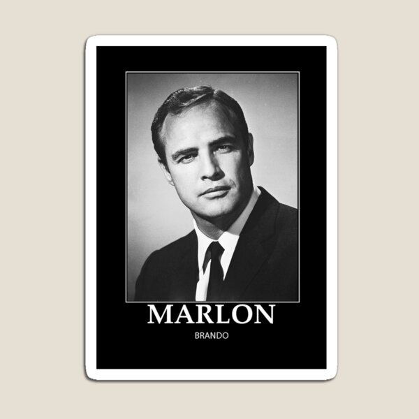 Vista previa del artículo con la obra «Marlon Brando - BW - D68», diseñado y vendido por DecoWords.
