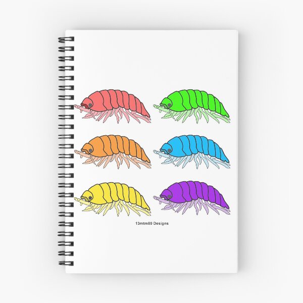 Item preview, Rainbow Pill Bugs (white) designed and sold by 13mtm80-Designs.