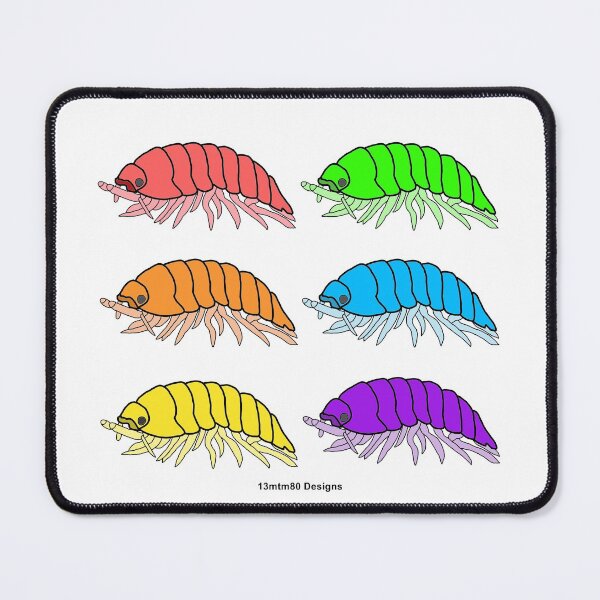 Item preview, Rainbow Pill Bugs (white) designed and sold by 13mtm80-Designs.