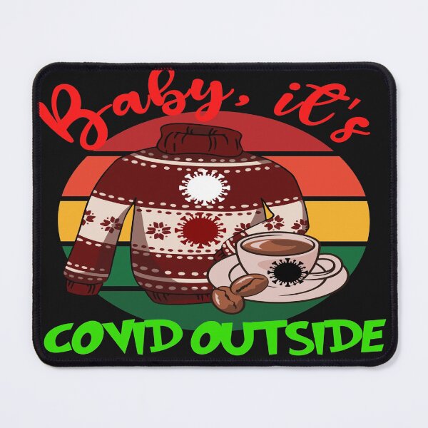 Item preview, UGLY SWEATER BABY IT'S COVID OUTSIDE~MEDICAL LABORATORY SCIENTIST FUNNY LAB TECH SCIENTIST MICROBIOLOGY designed and sold by Hippiesole.