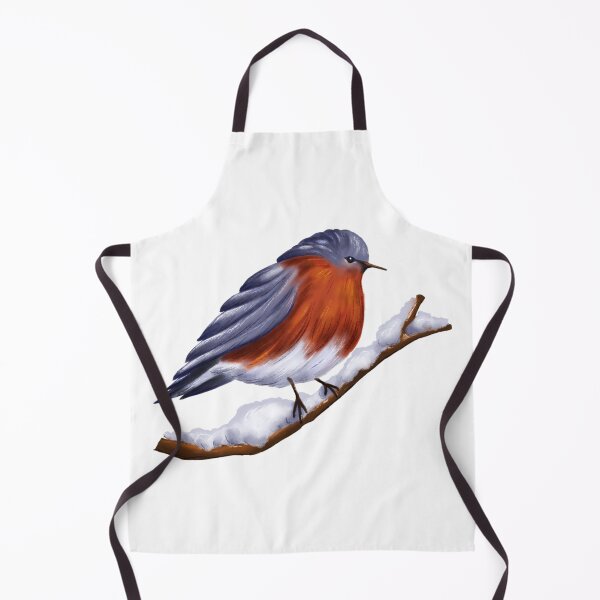 Item preview, Winter bird blue tit is sitting on the branch with snow. designed and sold by BananiLettering.