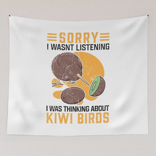 Item preview, Kiwi bird distracted snipe bouquet New Zealand designed and sold by madgrfx.