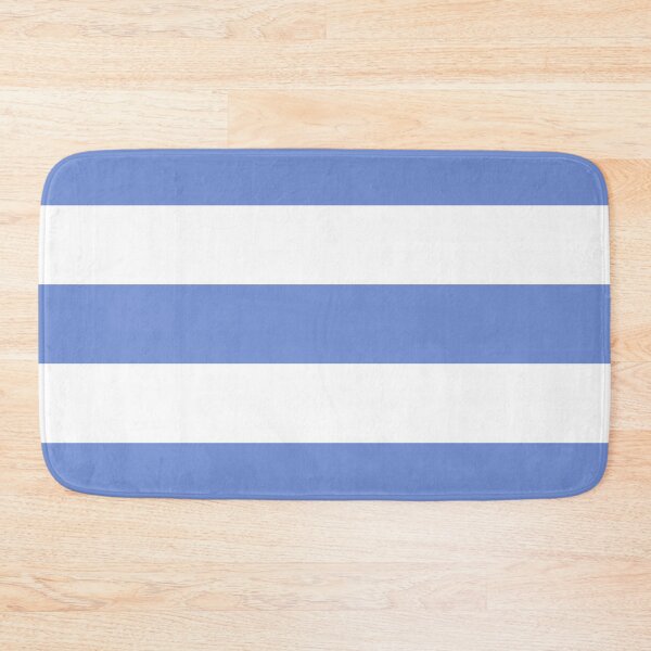 Item preview, Large DANUBE BLUE and WHITE Horizontal STRIPES designed and sold by RachelMacht.