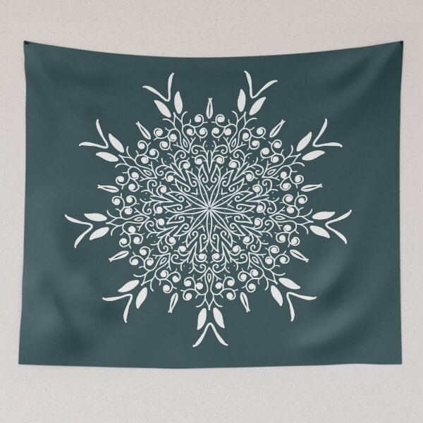 Item preview, Snowflake doodle white designed and sold by PicturePatty.