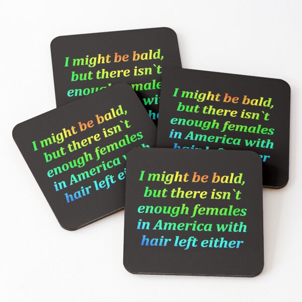 Item preview,   Funny baldness old age colorful green blue gradient truth designed and sold by FarzT.