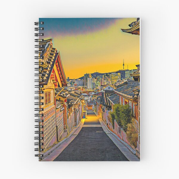 Item preview, Bukchon Hanok Village designed and sold by Sofia-Draws.