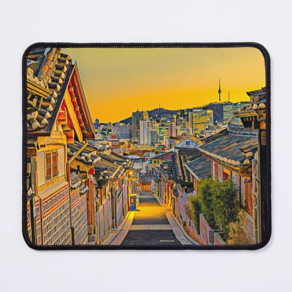 Item preview, Bukchon Hanok Village designed and sold by Sofia-Draws.