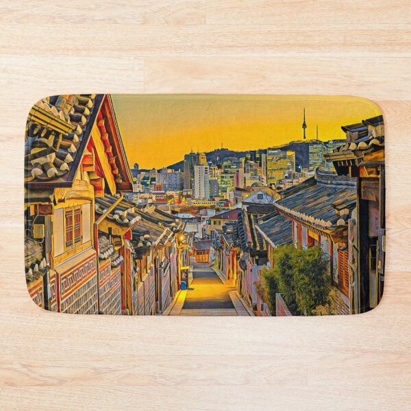 Artikelvorschau, Dorf Bukchon Hanok entworfen und verkauft von Sofia-Draws.