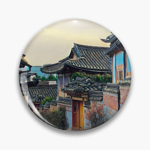 Item preview, Bukchon Hanok Village designed and sold by Sofia-Draws.