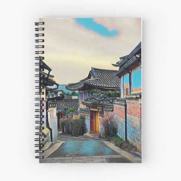 Item preview, Bukchon Hanok Village designed and sold by Sofia-Draws.