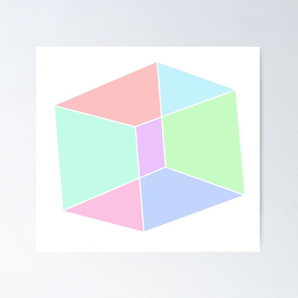Item preview, pastel cube designed and sold by ryankmieske.