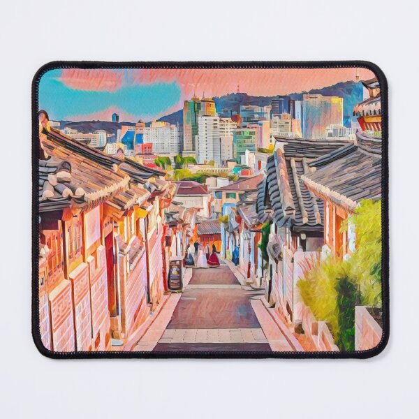 Item preview, Bukchon Hanok Village designed and sold by Sofia-Draws.