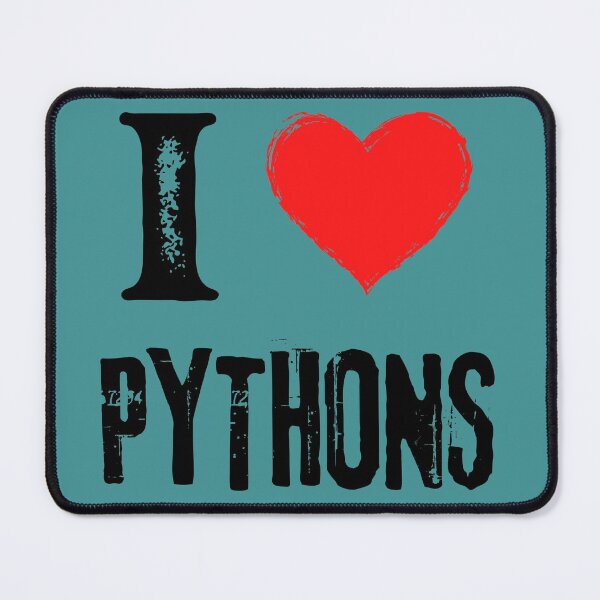 Item preview, I love pythons snake lover b day gift | Snake keeper b'day present designed and sold by OleeVO.