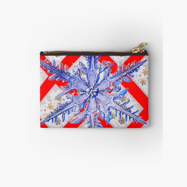 Item preview, BLUE SNOWFLAKE PATTERN RED ART designed and sold by sharlesart.