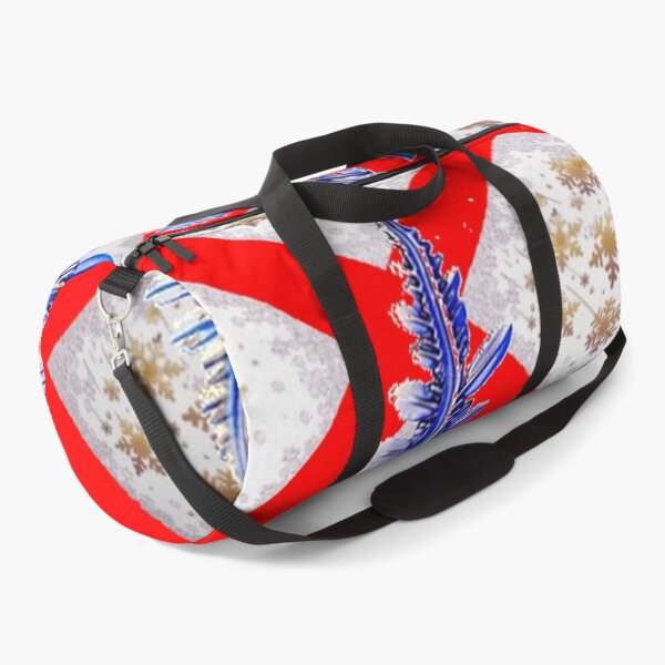 Item preview, BLUE SNOWFLAKE PATTERN RED ART designed and sold by sharlesart.