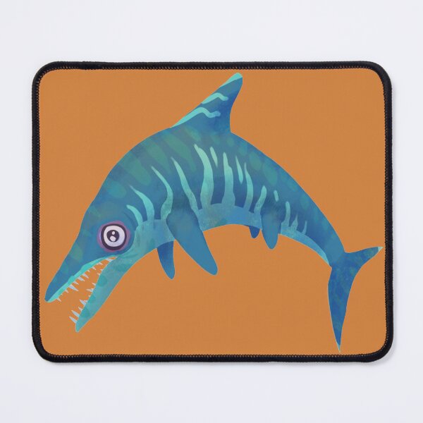 Item preview, Cute Cartoon Ichthyosaur Dino Illustration Teal Number One designed and sold by stilo29.