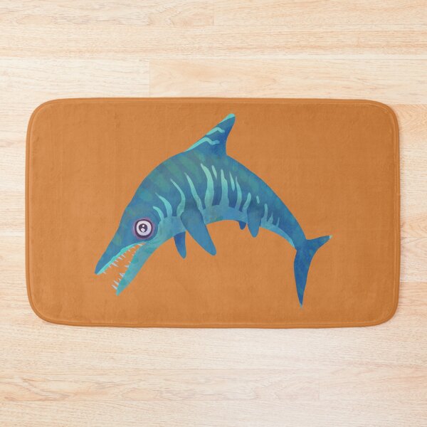 Item preview, Cute Cartoon Ichthyosaur Dino Illustration Teal Number One designed and sold by stilo29.