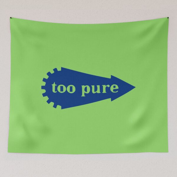 Item preview, Too Pure indie record label design Blue   designed and sold by ThatSparrowBoy.