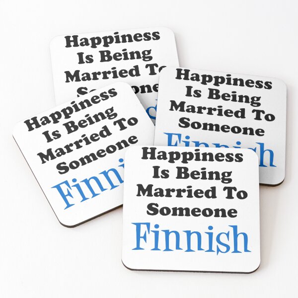 Item preview, Happiness Married To Someone Finnish designed and sold by jaycartoonist.