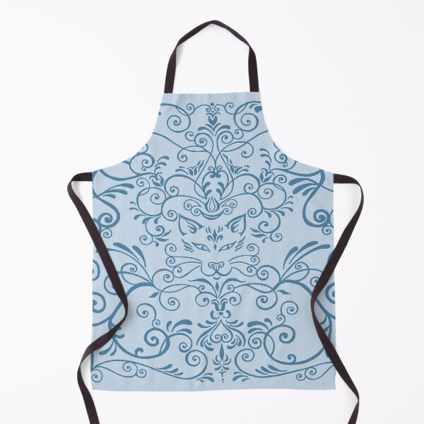 Artikelvorschau, Swirly Cat Blau entworfen und verkauft von FlutterKatArts.