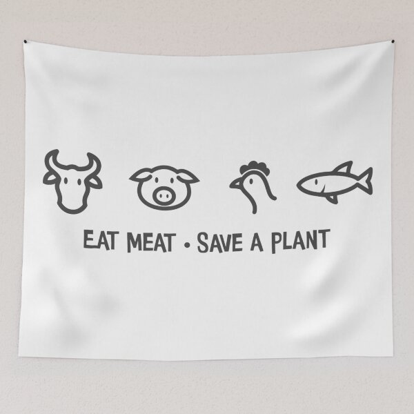 Aperçu de l'œuvre Mangez de la viande, sauvez une plante créée et vendue par ARCDesigns100.