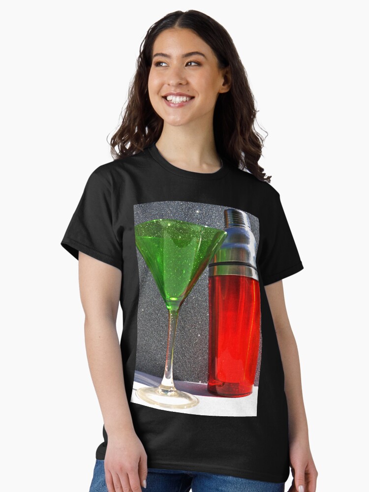 Thumbnail 2 of 7, Classic T-Shirt, Christmas: Holiday Martinis Shaken but Not Stirred designed and sold by Jdubphotog.