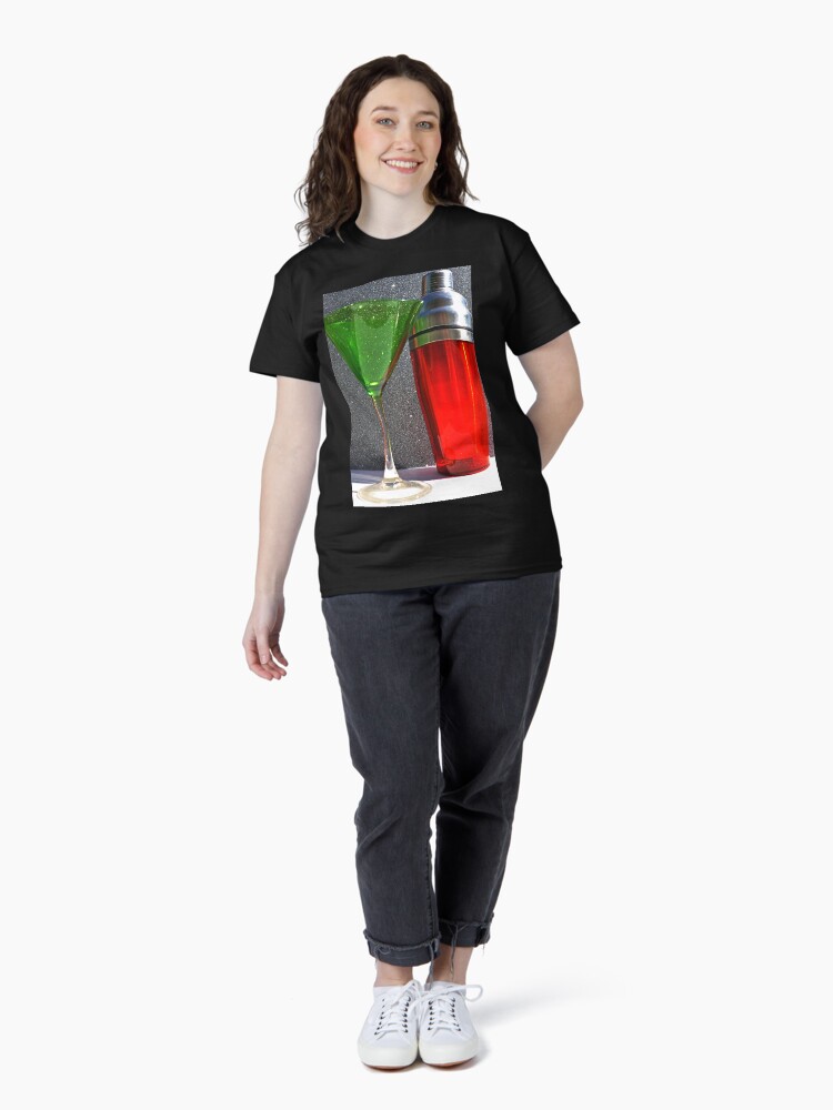 Thumbnail 4 of 7, Classic T-Shirt, Christmas: Holiday Martinis Shaken but Not Stirred designed and sold by Jdubphotog.