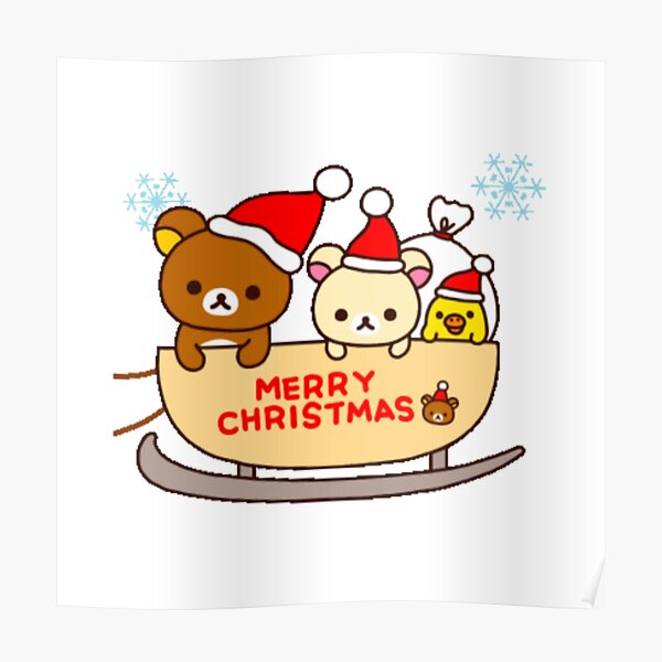 "Rilakkuma and korilakkuma christmas" Poster for Sale by Gamehamza