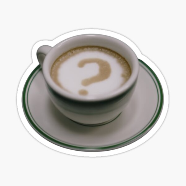 Item preview, Question Mark Latte Coffee The Riddler designed and sold by Purely4Money.