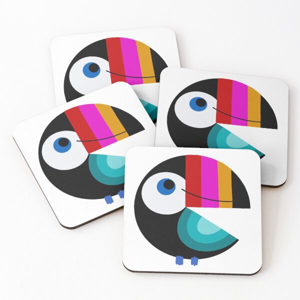 Item preview, Happy Colorful Tucan from the Tropics designed and sold by TineRose.