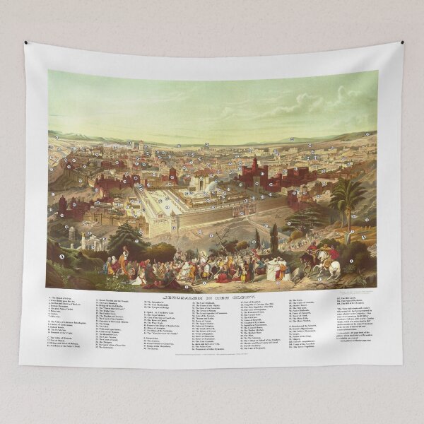 Item preview, Jerusalem in Her Glory - With Key Points of Interest. designed and sold by Pictures With A Message.