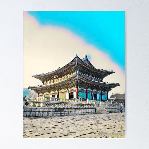 Item preview, Gyeongbokgung Palace designed and sold by Sofia-Draws.