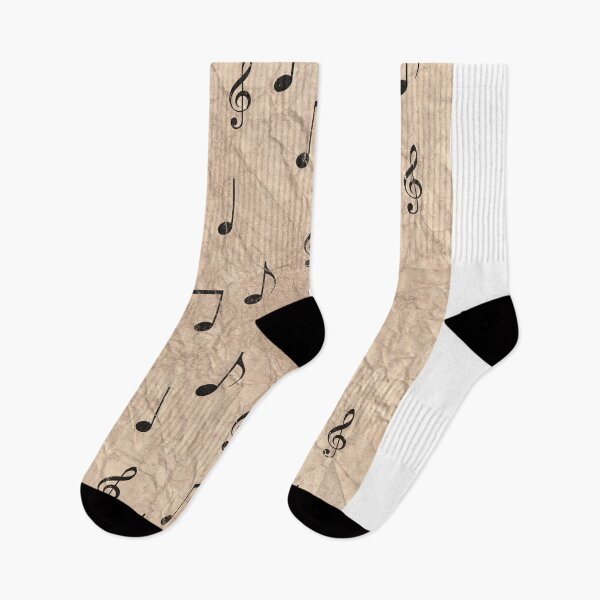 Item preview, Illustration - music notes in shabby vintage style designed and sold by WillysVintage.